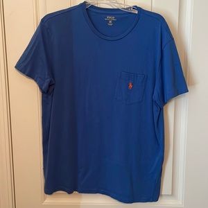 Polo by Ralph Lauren pocket tee in blue. Size medium. Smoke free home.